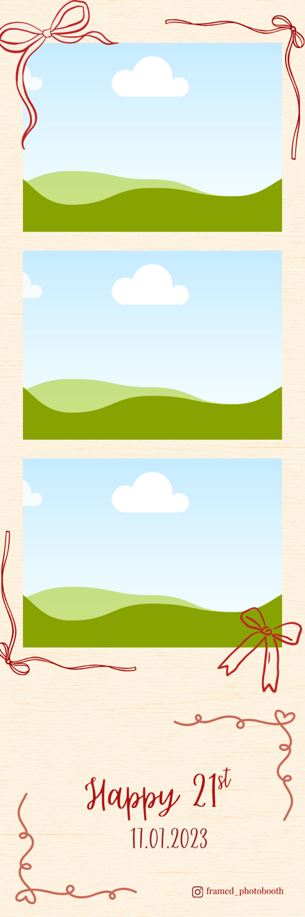 Birthday Ribbons template