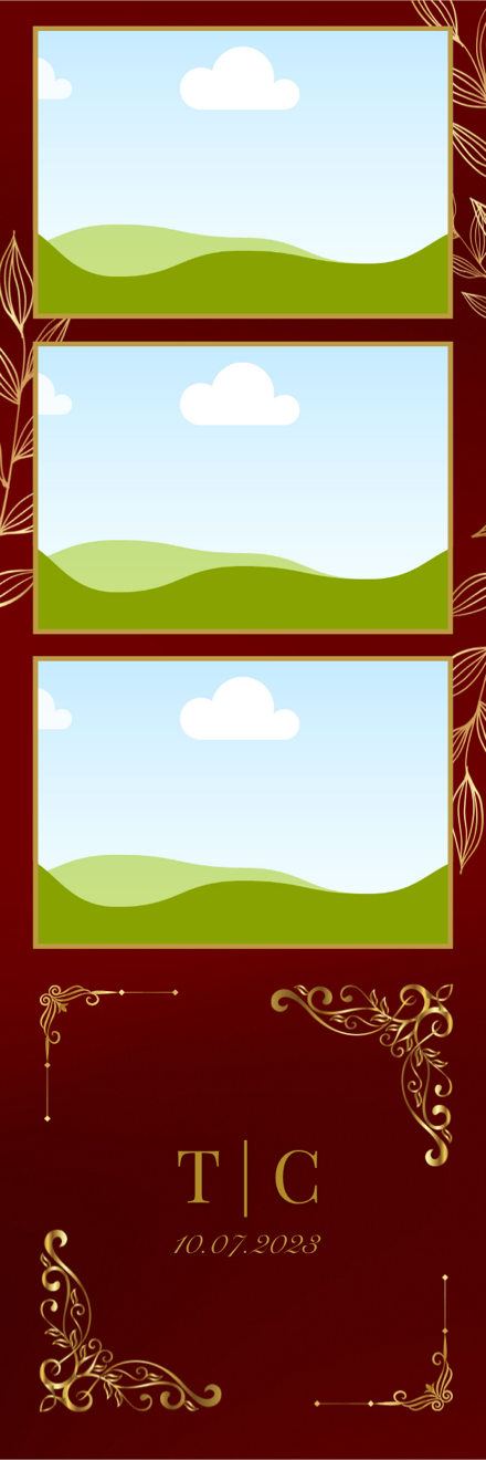 Gilded Monogram template